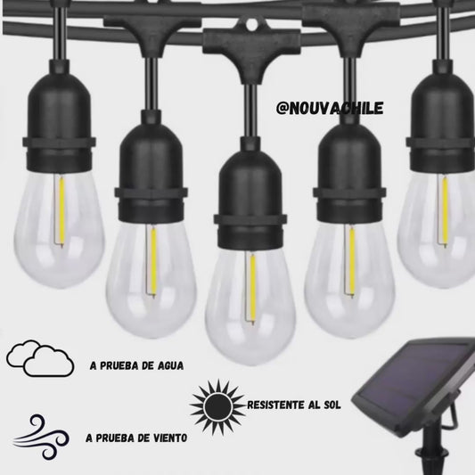 Guirnalda Panel Solar 5 Metros 10 Luces